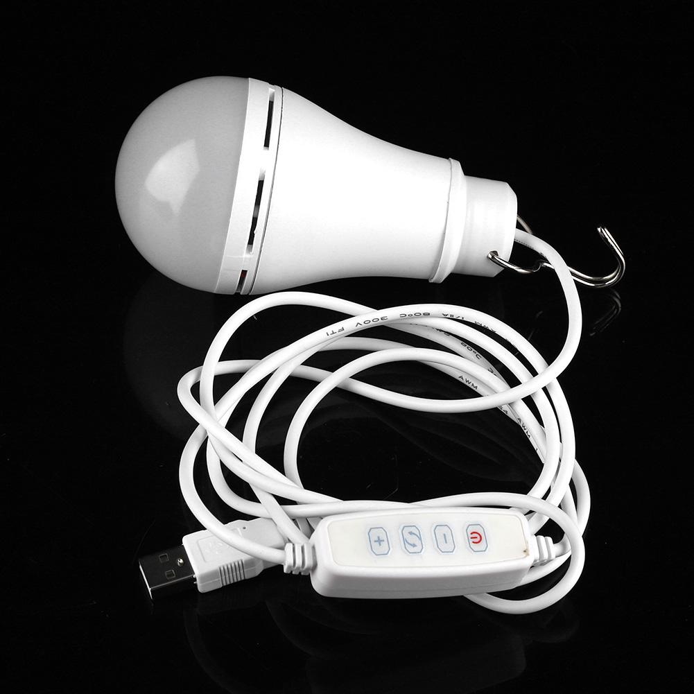 5V USB LED Bulb Light Emergency Lamp for Outdoor Camping Hiking Home Reading(10W)