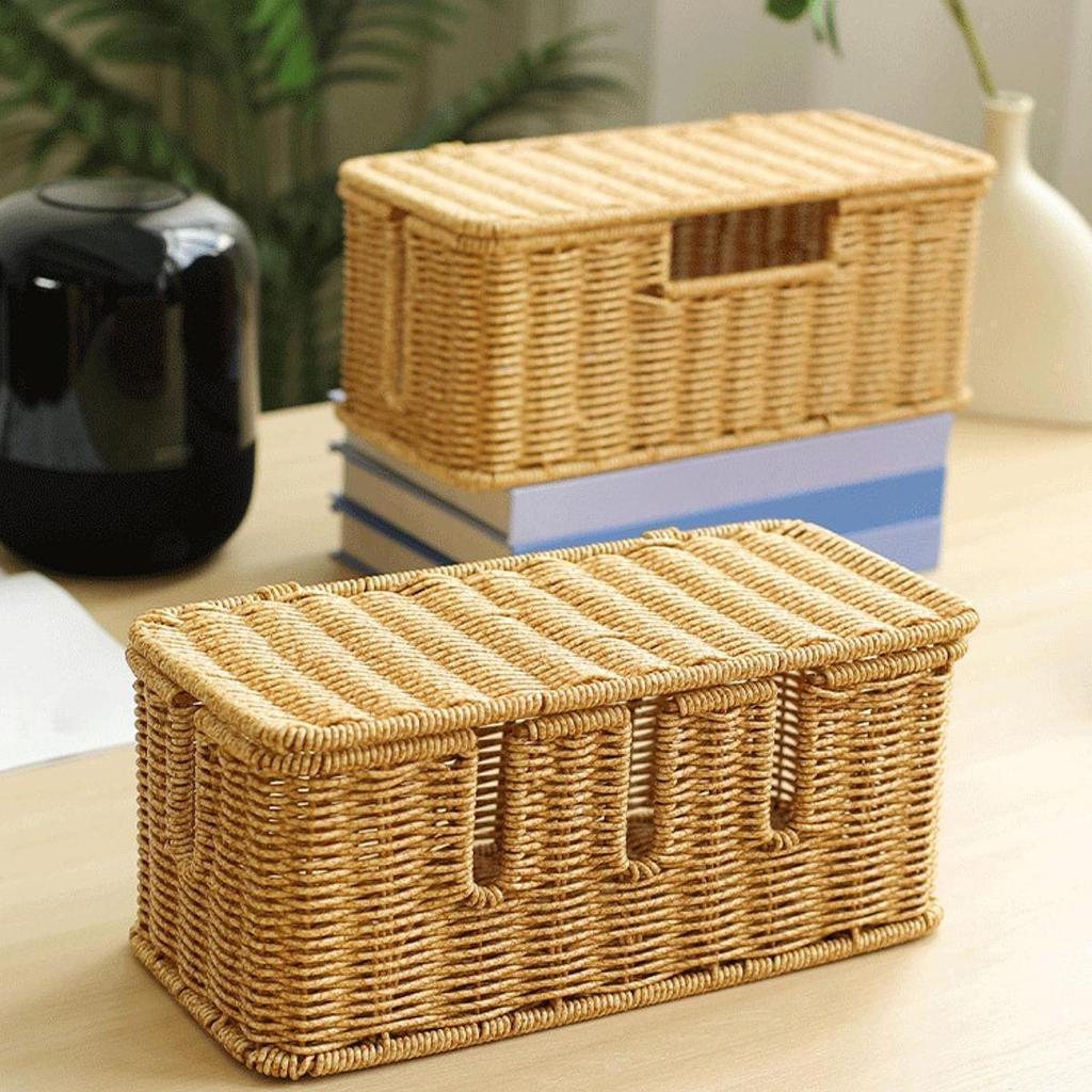 Cable Management Box Wire Storage Cable Box Desk Cord Hider Cable Cord Organizer for Cover TV Wires Computer Cords Router Home