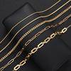 5pcs/Set Simple Braided Bead Chain Necklaces For Women Gold Color Layered Pendant Necklace Set Daily Party Wear Jewelry Gift New