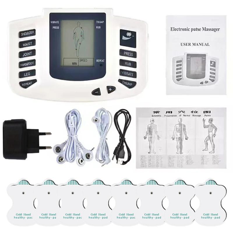 JR309 Komplett sett Fysioterapi Tens Muskelstimulator Elektrisk EMS Helkroppsmassasjeapparat Digital terapi Slankemaskin Stimulator