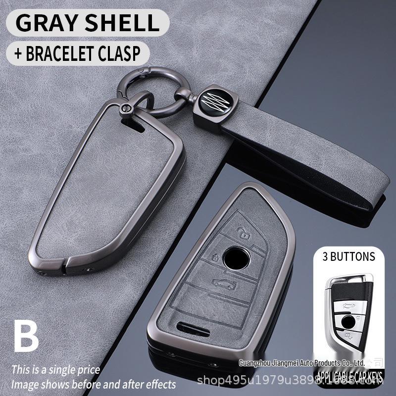 BMW Key Case for New 5, 3, 7 Series and X1-X7 Models - Includes Blade and Buckle, Fits 530, 325i, I3