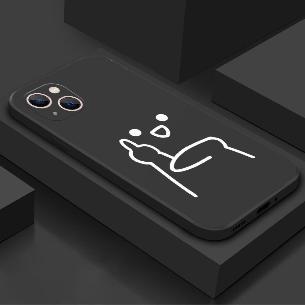 Explosive stickman anti-drop mobile phone case 16promax protective case 14 personality 13 mobile phone case Apple case 17