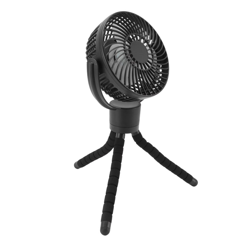 Portable Desktop Fan Rechargeable with LED Light Remote Control for Outdoor Camping Golf Cart Stroller Office Bedroom
