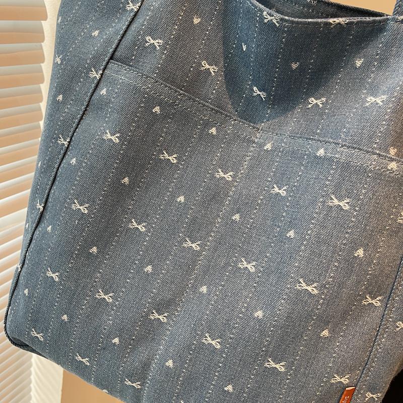 Denim Tote Bag Women Shoulder Crossbody Bag