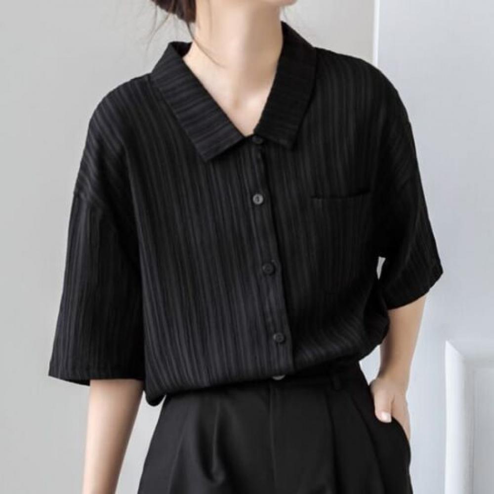 Navava Casual Loose Fit 5 Point Sleeve Shirt Nb2710