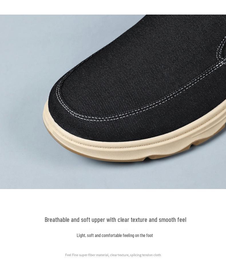 2026 Men's Summer Canvas Loafers - Casual, Breathable, Slip-on Dad Shoes