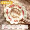 Cute Pet necklace Hand-knitted Saliva Towel Kitten Cat Puppy Adjustable Collar Pet Decorative Dog Cat Collar Pet dog Accessories