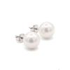Boucles d'oreilles - PEARLS &amp; COLORS - Pearls &amp; Colors - Perle d'eau douce 7-8 mm - Or blanc 9 ct - Qualité AAA+