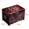 Elegant Large Capacity Jewelry Box Vintage Makeup Case Chinese Wedding Gift Hand Painted Lacquer