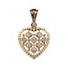Full of Stars 18K Gold-Plated S925 Sterling Silver Heart Necklace with Zirconia
