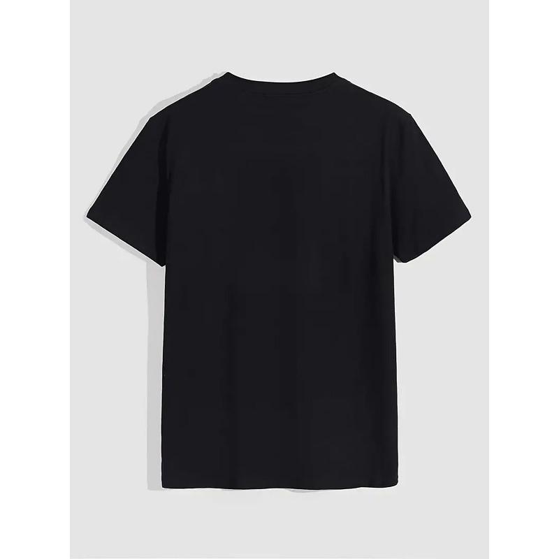 European Sizes Men's Vintage Tiger Print T-Shirt - Loose Fit Round Neck Tee with Tiger Paw & Stripe Graphic