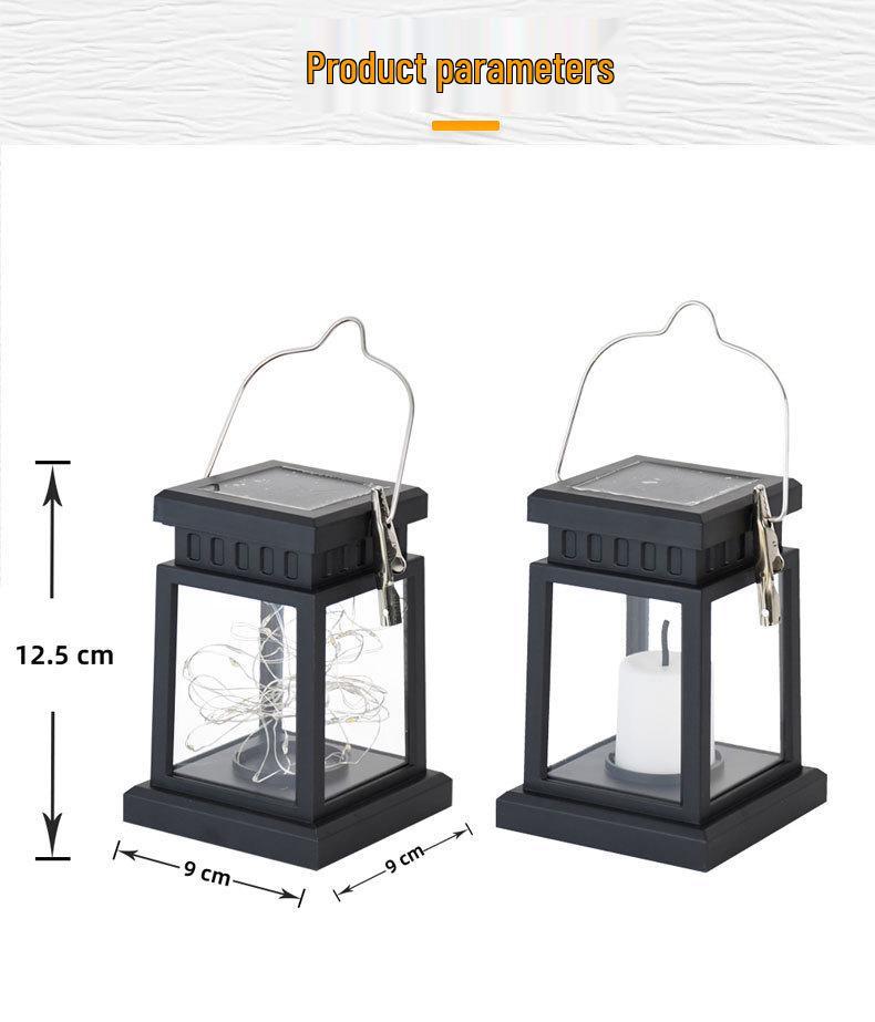 Solar-Powered Hanging Palace Lantern: Decorative Outdoor Courtyard Lamp for Gardens and Patios