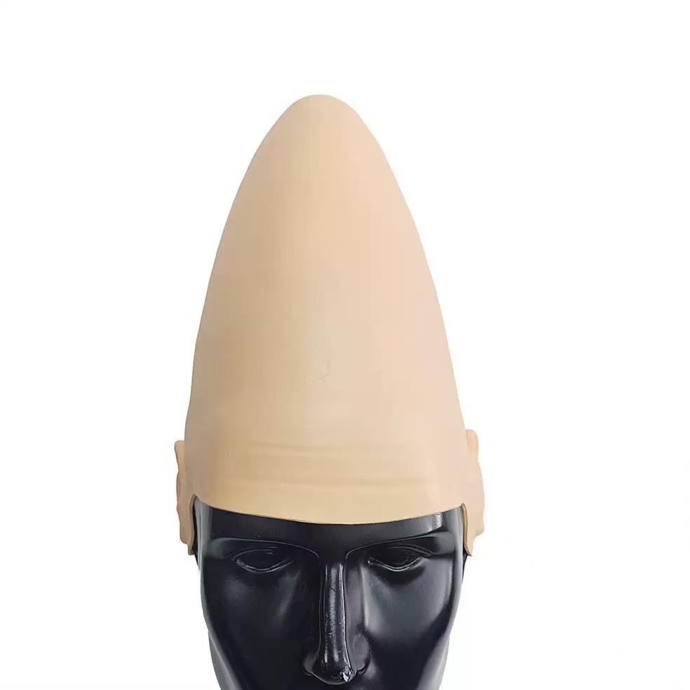 Cosplay Latex Bald Cap Realistic Soft Breathable Fake Bald Head Hat for Halloween Costume Theatrical Performance Makeup