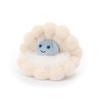 Apricot Lamb Loose Pearl Scallop Plush Toy for Kids, Soft and Cute, Fluffy Loose Pearl Scallop for Girls and Boys, 10cm