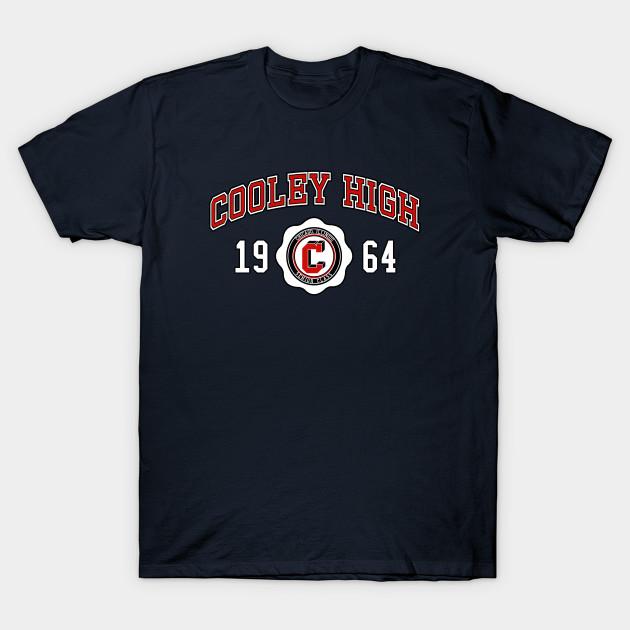 

Men Black Print T-shirt Cooley High Class Of 64 No-Cut Transfer Paper Print Cotton Tshirt M