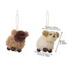 2pcs Cute Plush Puppy Pendant White Christmas Tree Decoration  Home Xmas Decoration