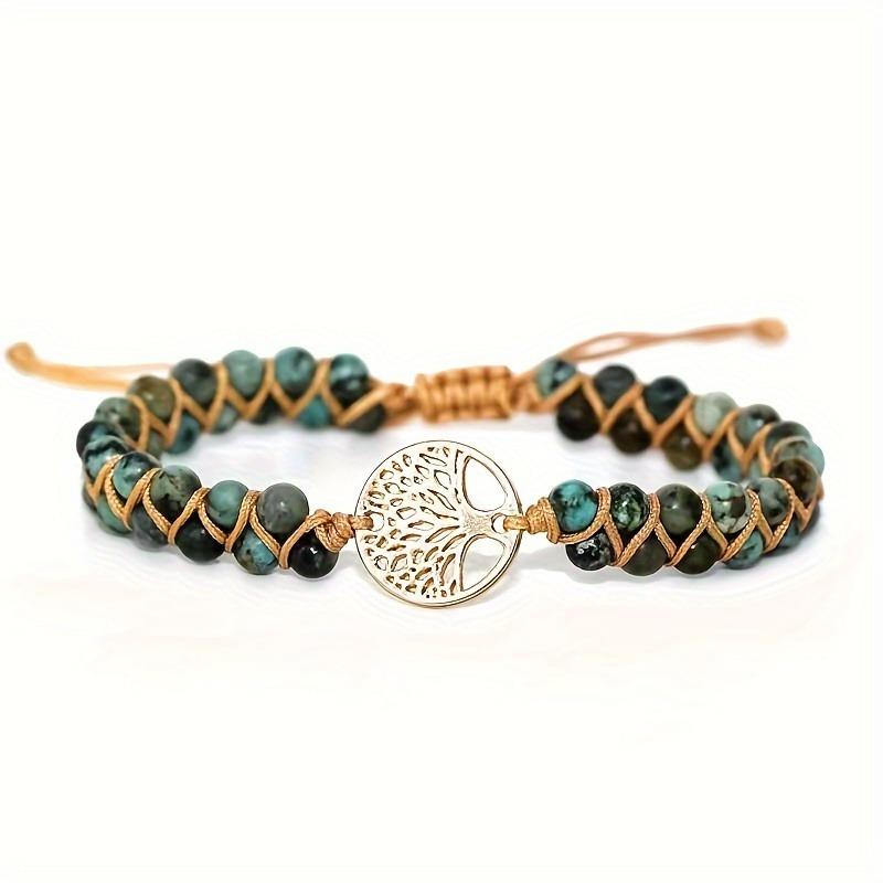 1pc Beaded Braided Bracelet Bohemian Spiritual Style Perfect for Daily Layering Meaningful Looks Unique Jewelry Ideal for Casual