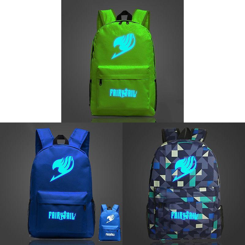 Fairy Tail Rucksack Leinwand Schultasche Mit Reißverschluss Für Schüler Reisen