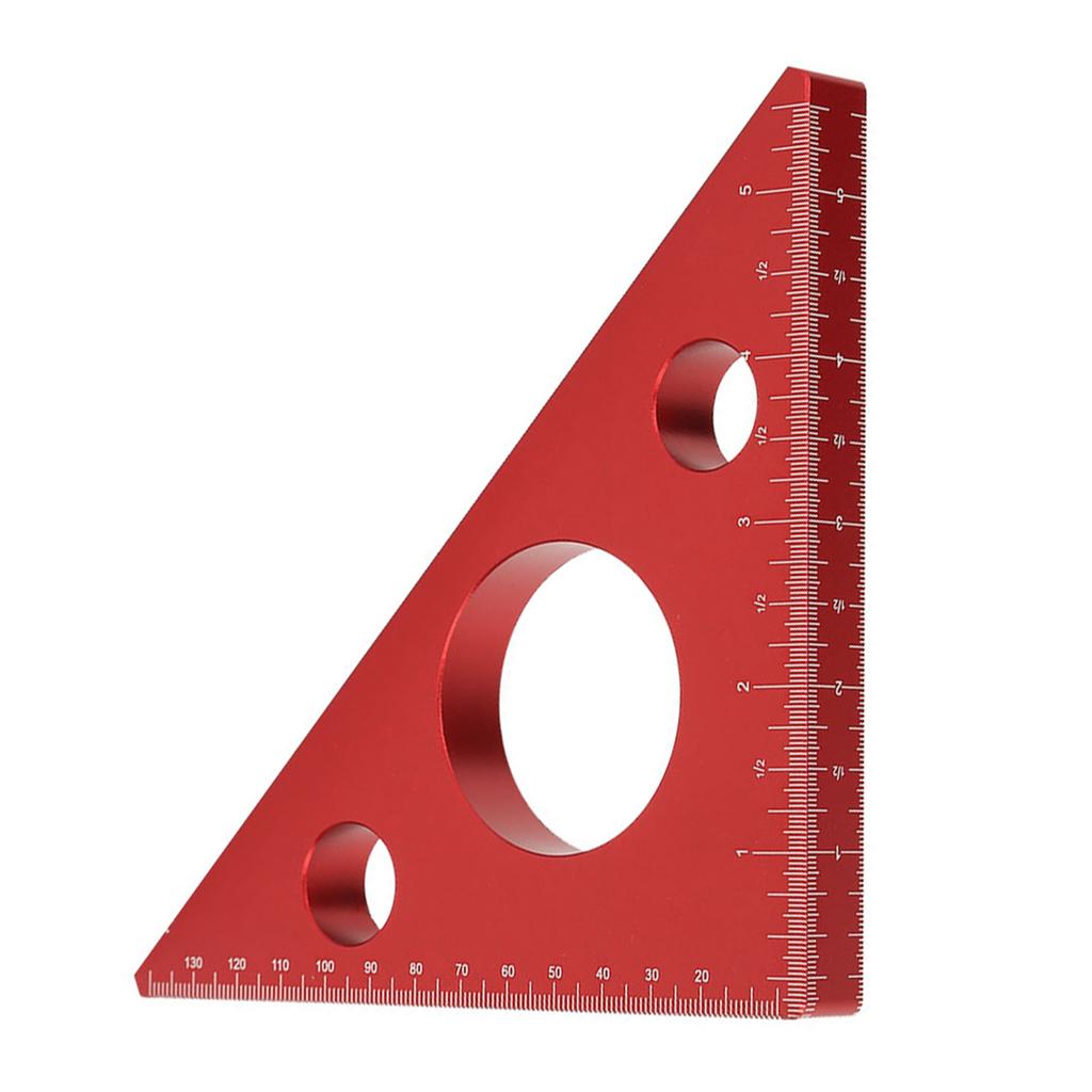 Aluminum Alloy Right Angle Ruler DIY Woodworking Triangle Ruler Measuring Gauging Tool