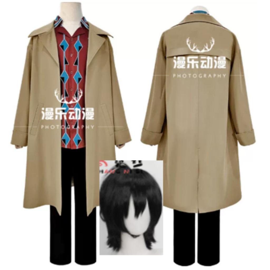 Osaragi Cosplay Anime Sakamoto Days Costume Wig Dress Veil Coat Outfit Women Assassin Shishiba Halloween Carnival Full Set