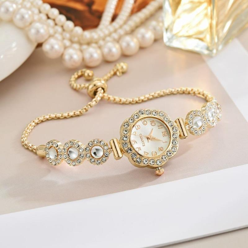 

Lazy Free Pull Women s Bracelet Women s Watch Color Diamond Temperament Quartz Watch