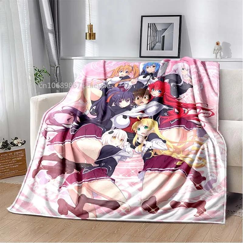 Cartoon Sexy Girl High School DxD Anime 3D Blanket Cover Flannel Blankets for Beds Sofas Warm Bed Sheet Soft Blanket