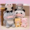 Panda Cat Plush Stuffed Animal Toy With Pp Cotton Fill Cute Companion Decor For
