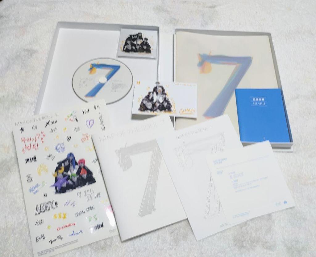 [USED] BTS CD Album MAP OF THE SOUL 7 (4 Versions) BTS Photobook