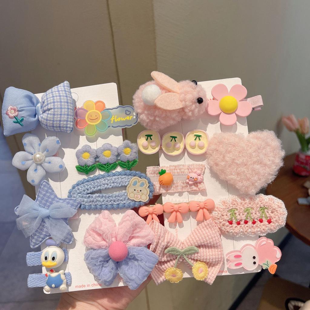 New Autumn and Winter Plush Cute Sweet Hair Clip Women's Bangs Side Clip Headdress Cartoon Animal Hairpin Hair Accessories