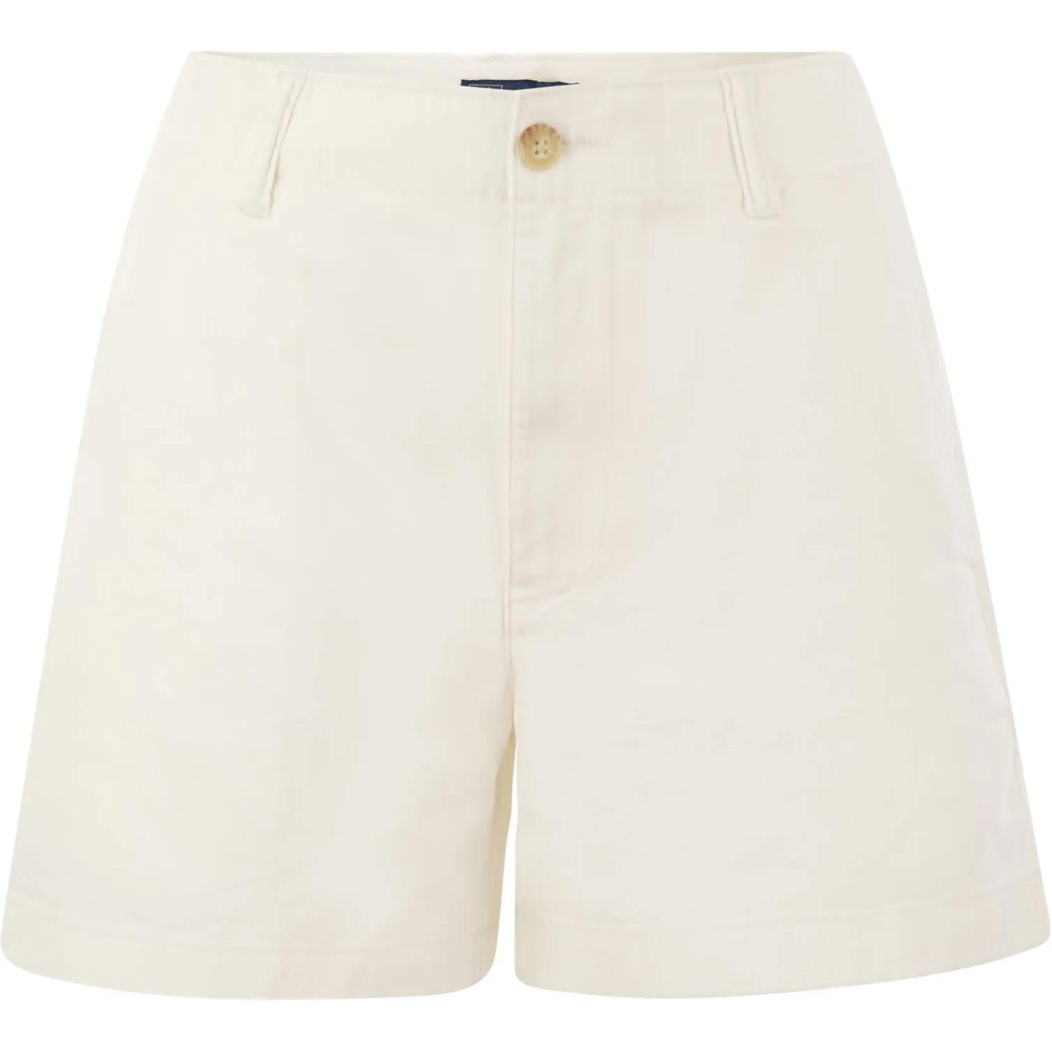 

Polo Ralph Lauren Однотонные повседневные шорты средней посадки на молнии Женские шорты Белый 211939691-001 S