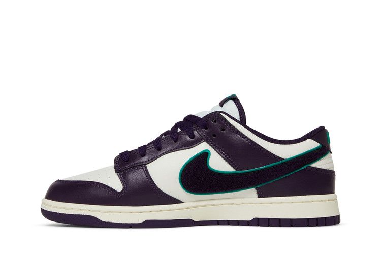 Men's Sneakers Nike Dunk Low Chenille Swoosh Sail Grand Purple Sail/Grand Purple-Neptune Green
