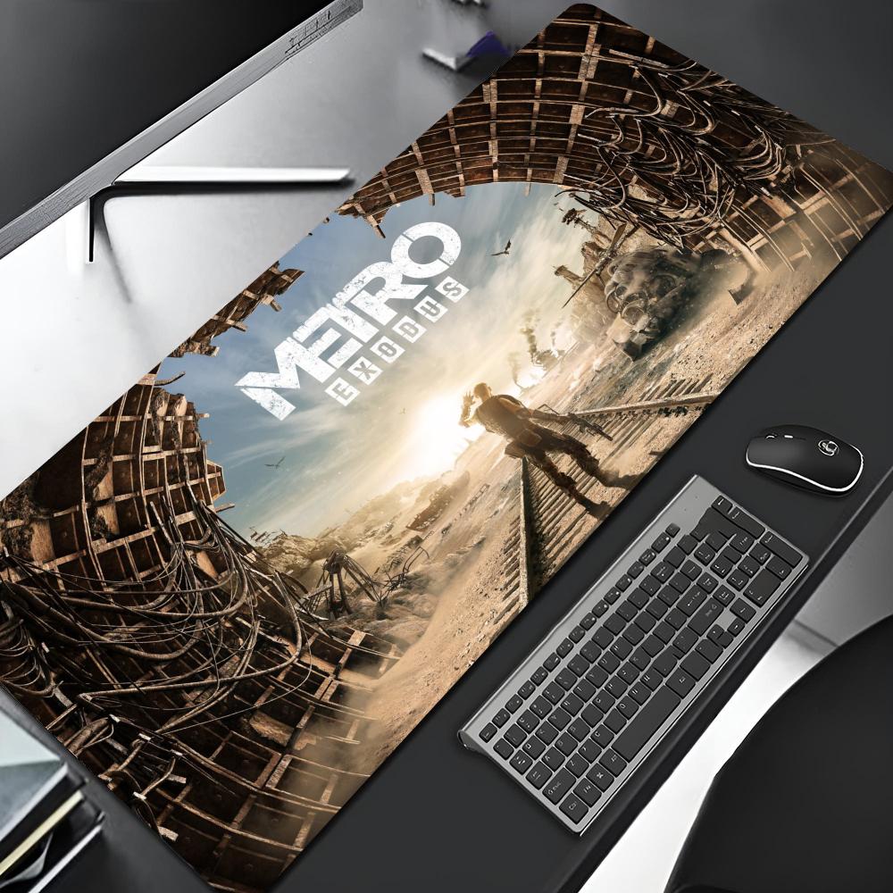 Metro Exodus Druk Podkładka pod mysz Krawędź Duża Gamingowa Blokująca Komputer Gracz Duża Gumowa Sztuka Drukowanie DIY Podkładka pod mysz Laptop Mata na biurko