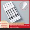 1/6 Pcs White Marker Paint Pens Waterproof Rubber Permanent Marker Pen Car Tyre Tread Environmental Tire Painting Dot Markers