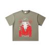 260 GSM Double Yarn 32 Count 100% Cotton One Piece V26 Luffy Wano Print Unisex Heavy Cotton T Shirt
