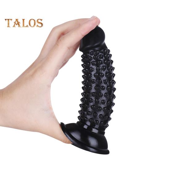 Anal Plug Strong Suction Cup Dildo Soft And Sensual Simulation Bump Design Penis Thrusting Sex Dildo Female Supply