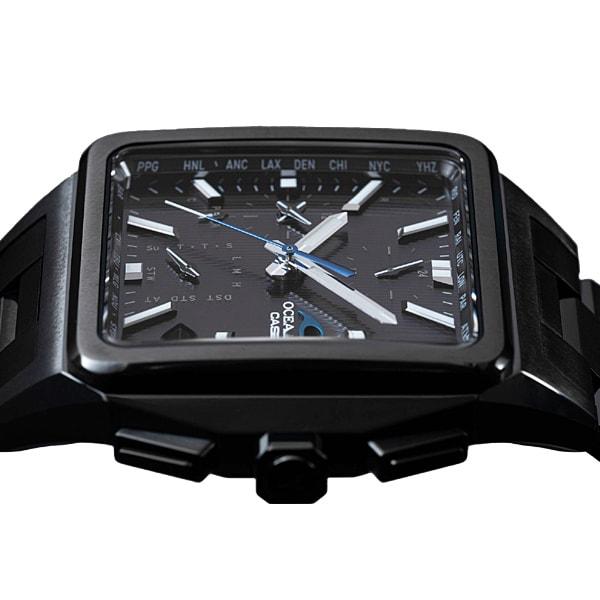 Casio Pánské čtvercové hodinky OCEANUS OCW-T5000B-1AJF [OCEANUS CLASSIC LINE] černé titánové analogové