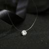2019 Colier Nou pentru Femei cu Inimă și Stea Pandantiv Meteorit Fir de Pescuit Transparent Invizibil Femei Pandantive Zircon Colier Bijuterii