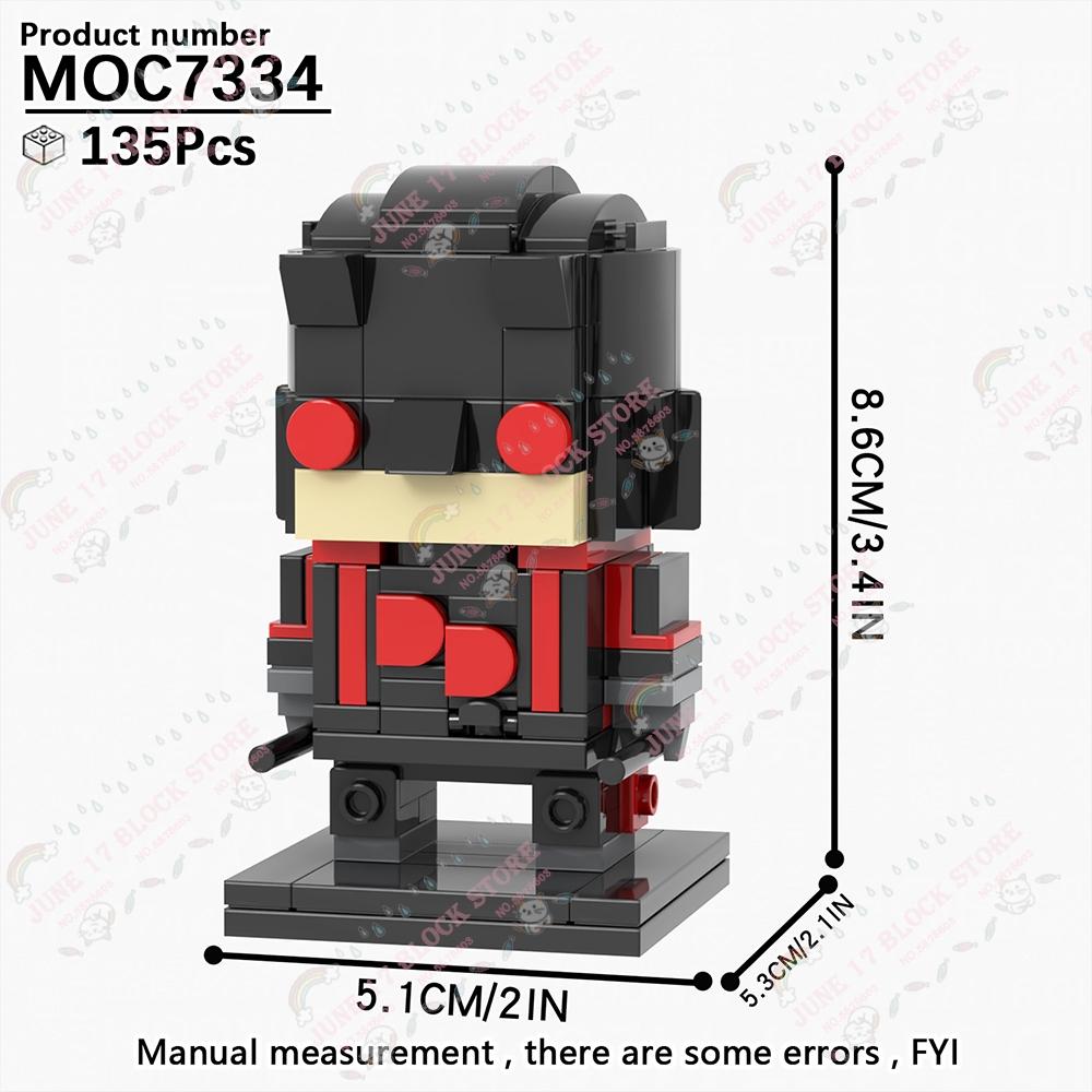 MOOXI Superhero Brickheadzed MOC Brick Movie Figure Doctor Doom Witch Kingpins Scale Model Compatible Building Block Toy Children Gift Present