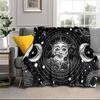 Pentagram And Moon Artwork Blanket Flannel Blanket Throw Blanket Sofa Cover Blanket Soft Premium Blanket Picnic Blanket Tv Blanket Gifts