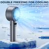 Handheld Mini Fan 5200mAh Battery Portable Rechargeable Fan with LED Display 100 Speed Turbo Fan for Beach Travel Vacation