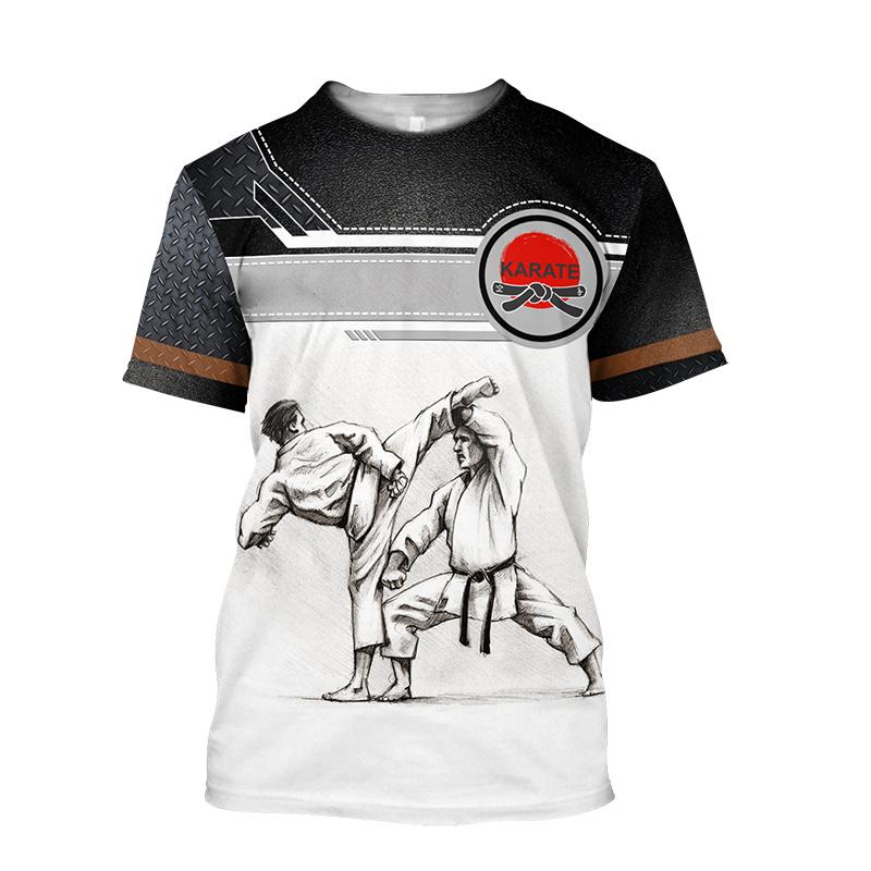 Nueva Camiseta de Impresión 3D de Taekwondo Karate Boxeo Arte Marcial Wushu Camisetas Gráficas Para Hombre Niño Ropa Hip Hop Cool Tops Camiseta