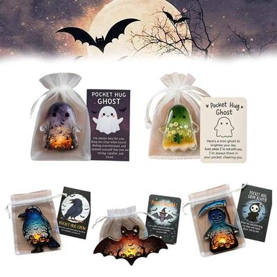 Halloween Roztomilý Duch Kapsičková Karta Dárky Dekorace Halloweenská Tématická Párty Festival Dekorativní Rekvizita Dětské Sváteční Dárky