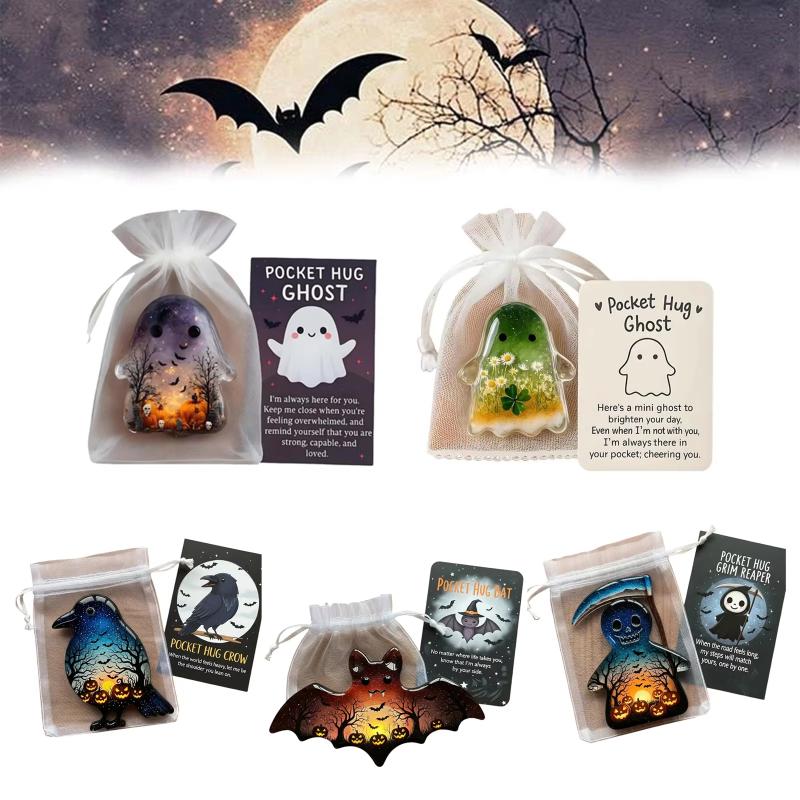 Halloween Cute Ghost Pocket Card Gifts Decoration Halloween Theme Party Festival Decorative Prop Children Holiday Gifts