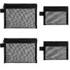 BaraRose Mesh Small Makeup Made of Nylon with Thickened Fine Large Simple for and Small Portable for Business and Everyday Use Large and 2 Pouch,