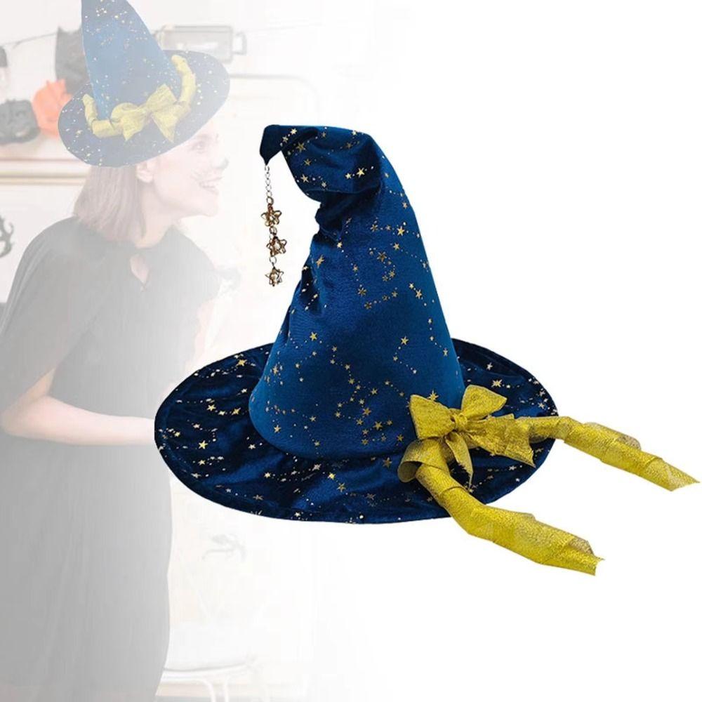 Lightweight Soft Fabric Witch Hat Ins Style Halloween Hat Cosplay Wizard Hat Halloween Party