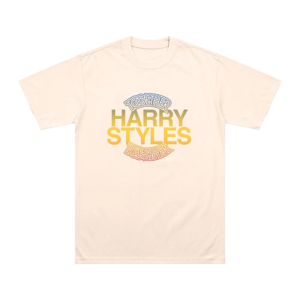 Harry Style Together Graphic Print T Shirts Y2k Streetwear Men and Women Short Sleeved Fashion Cotton Loose Clothing
