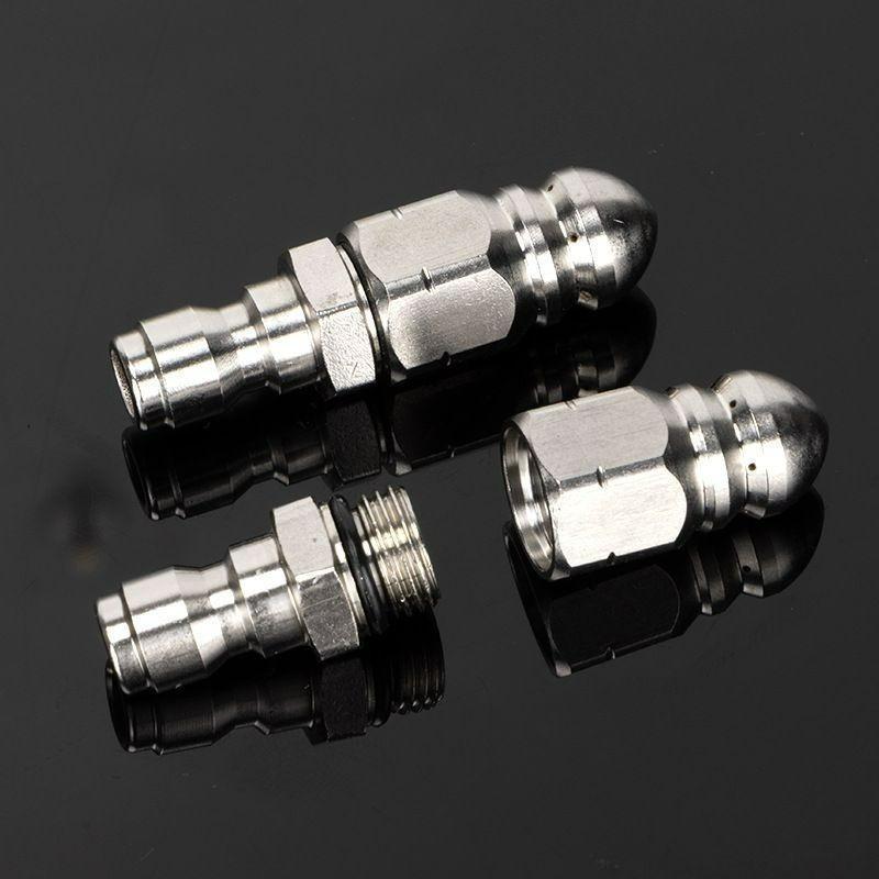 10/1 pièces Buse de Curage d'Égout Outil de Nettoyage d'Égout Laveur Haute Pression Tête de Souris Pièces de Pulvérisateur Haute Pression Accessoires de Lavage et de Nettoyage