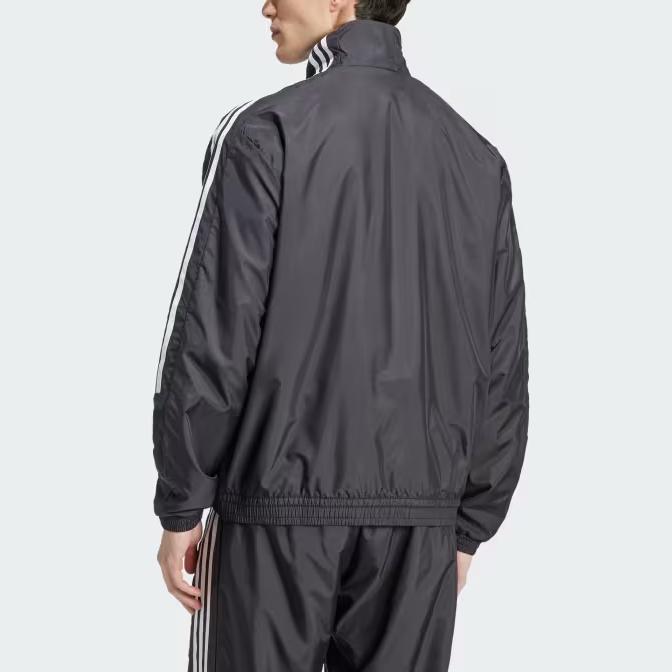 Adidas House Of Tiro Track Jacket Retro Sports Zip Collar Jacket Striped Logo Long Sleeve Coat Men Jackets Black IX1349