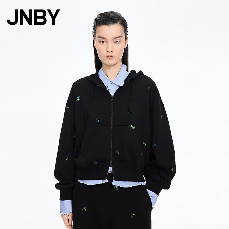 JNBY 2026 Spring Hooded Zipper Sweatshirt