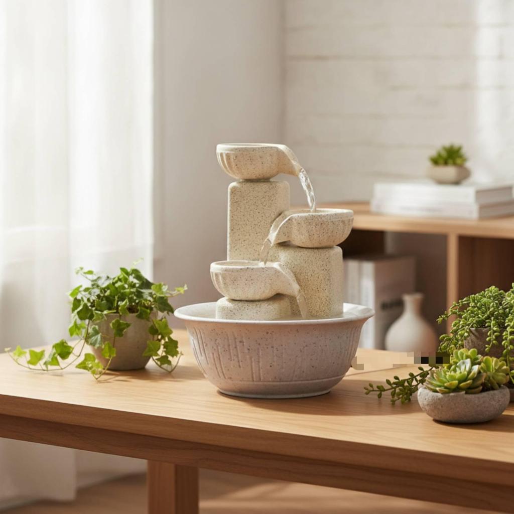 3-Tier Desktop Fountain Small for Desk, Office